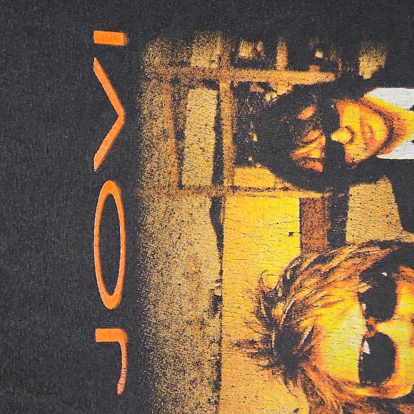 Bon Jovi Crush Tour 2000 Black short sleeve Concert tee XL L.A. San Diego - Picture 3 of 7